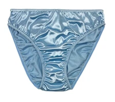 Second Skin Satin Hipster Panty Sky Blue S