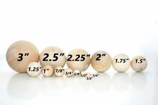 Solid Wooden Balls Crafts Games Home Decor Gn...