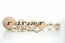 1 Solid Wooden Balls Crafts Games Home Decor Gnome Ball Noses Small Wood Balls