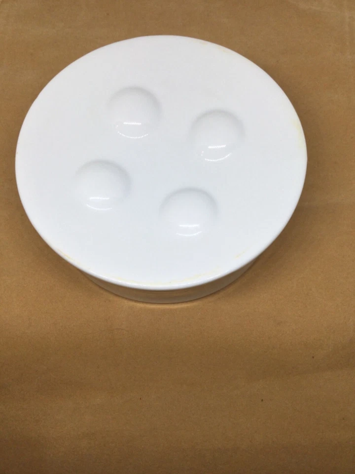 Jabonera suiza redonda blanca SPIRELLA OPERA usada Foto 2 de 4