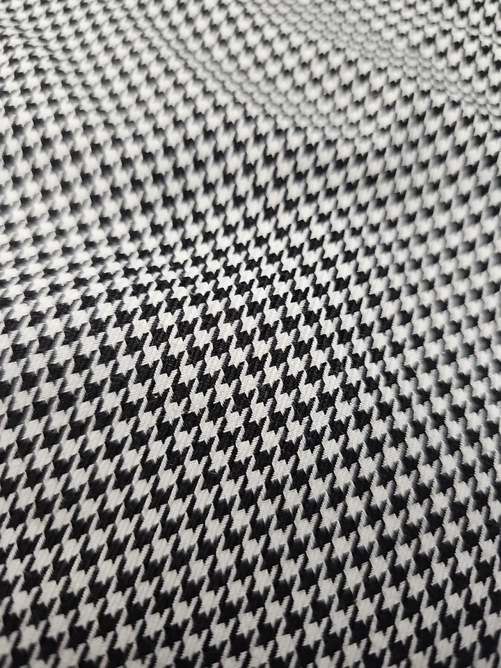 Harold Powell Men's Black And White Houndstooth Long Sleeve Dress Shirt Size M - Image 2 of 4