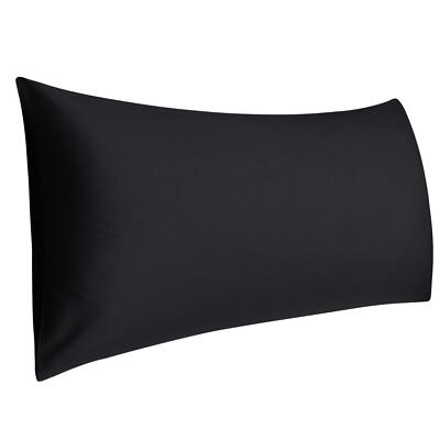 Kissenbezug Körper ägyptische Baumwolle 250 Garn 1 Stück beschriftet 20x48'' schwarz