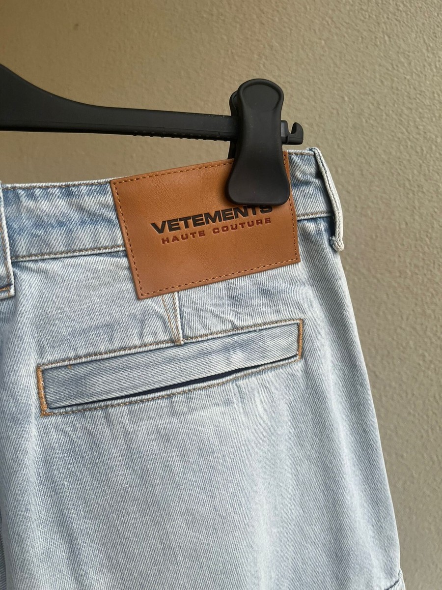 Vetements , Triple Zip Baggy Jeans in Denim Light Blue BNWT Vetements , Triple Zip Baggy Jeans in Denim Light Blue BNWT