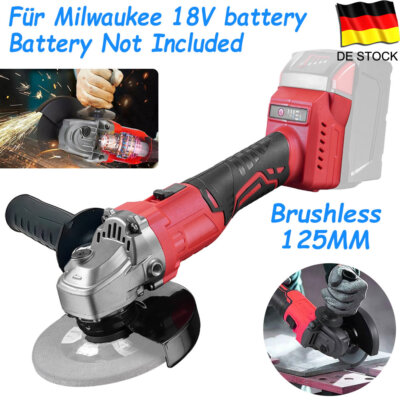125mm Winkelschleifer Trennschleifer Akku Schleifmaschine Für Milwaukee 18V Akku