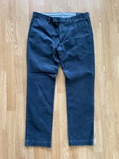 Vintage Polo Ralph Lauren Velvet Velour Pants Men's Size 34x32 Blue Chino