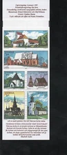 Slania engraved stamps-Sweden Booklets-1997-Churches booklet MNH