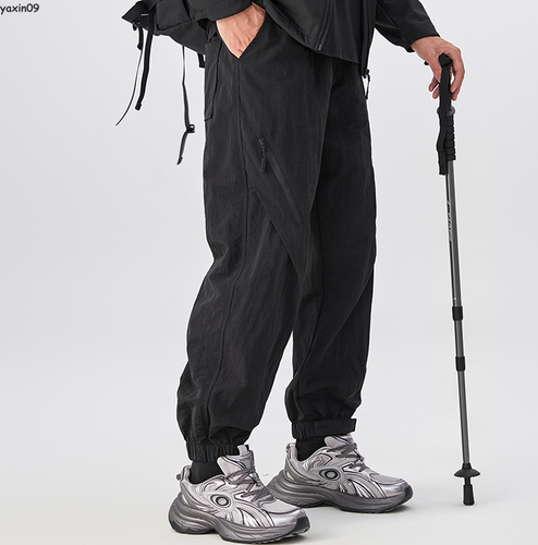 Hiking Pant Men water repellent Drawstring Trousers Outdoor Nylon tapered Pants - Afbeelding 11 van 24
