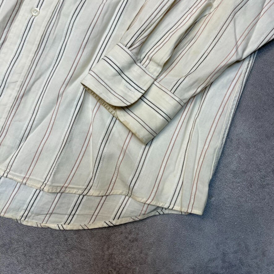 Yves Saint Laurent Polo Shirt Uomo Large USA Anni 90 Pullover Top Beige