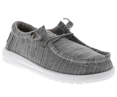 Hey Dude Kids Wally Youth Linen Stone 