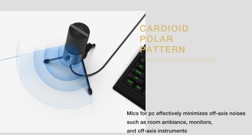 Microphone USB cardioïde à condensateur en métal "offre limitée" - Photo 6/10