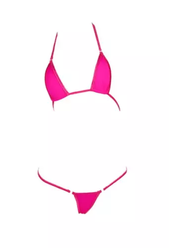 Women's Extreme Sexy Hot Silk Micro Bikinis Set, G-string Mini Thong Swimwear - Picture 9 of 35