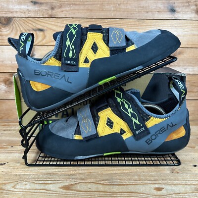 BOREAL Silex Size UK 11 Men Black Grey Orange Mountain Climbing