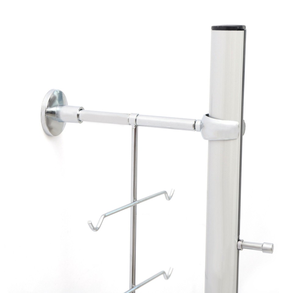 10x Eyeglass Display Rod Rack Aluminium Wall-Mounted Sunglasses Storage ...