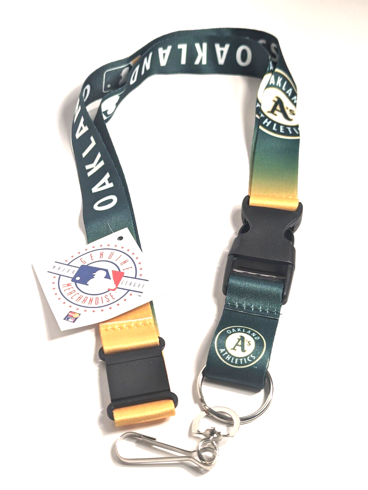 Oakland Athletics Premium Lanyard [NEW] Key Chain Ring Id Holder Badge ...