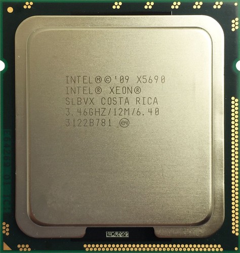 Intel Xeon X5690 6 Core 3.46GHz 6.40GT/s QPI 12MB L3 LGA 1366 CPU Processor - 第 1/3 張圖片