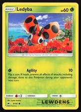 Ledyba - 9/147 - Common - Burning Shadows - Pokemon Card
