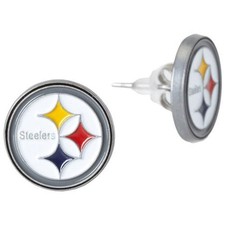 Pittsburgh Steelers Stud Earrings NFL Logo Fan Gear Game Day Team Spirt Football