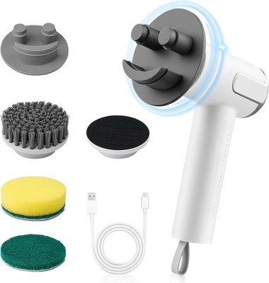Electric Spin Scrubber for Scrub Daddy/Mommy,  2-Speed Power Cleaning Brush with