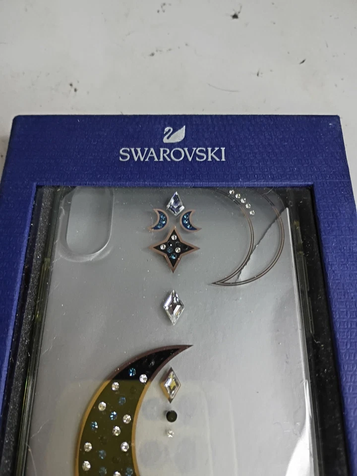 Swarovski Celestial Moon Stars iPhone XS MAX Transparente con Cristales Funda Teléfono Foto 4 de 4