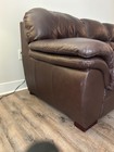 Brown Sofa Set with Genuine Leather (5 Seats) — photo 8