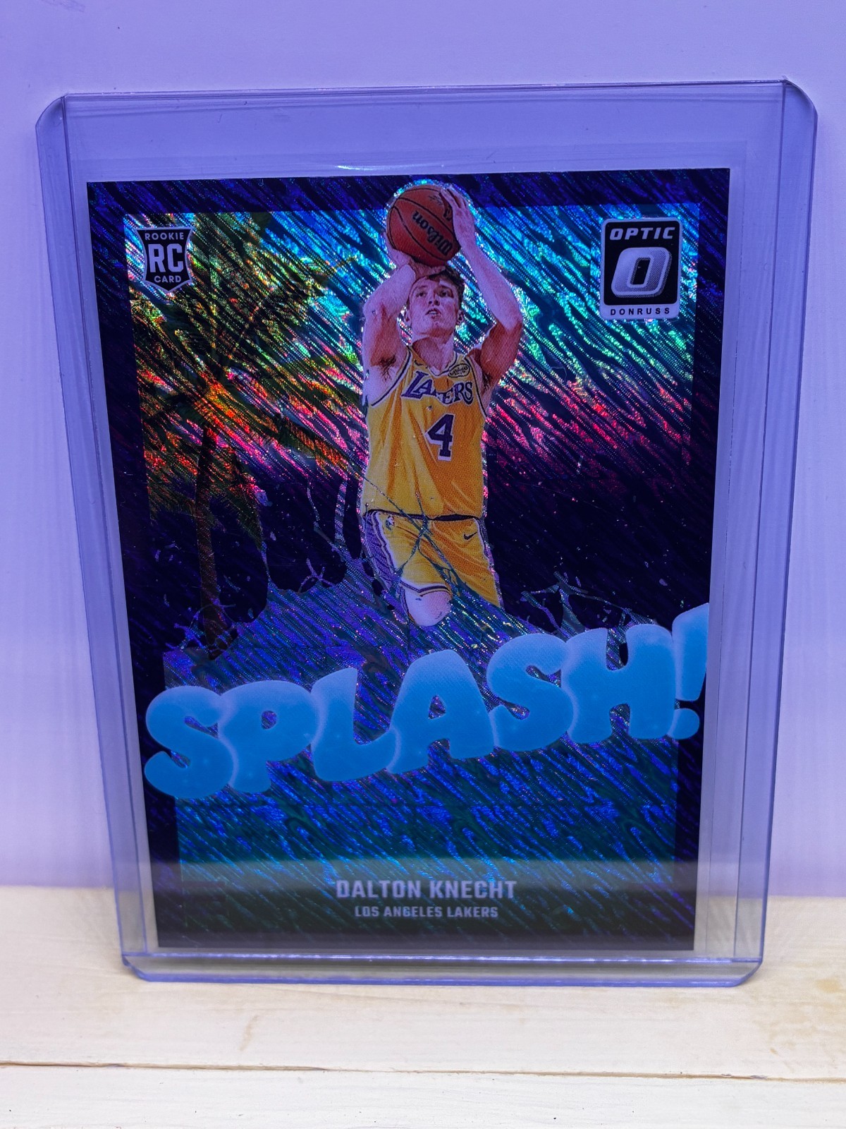 2024-25 Panini Donruss Optic Splash Purple Shimmer RC #12 Dalton Knecht