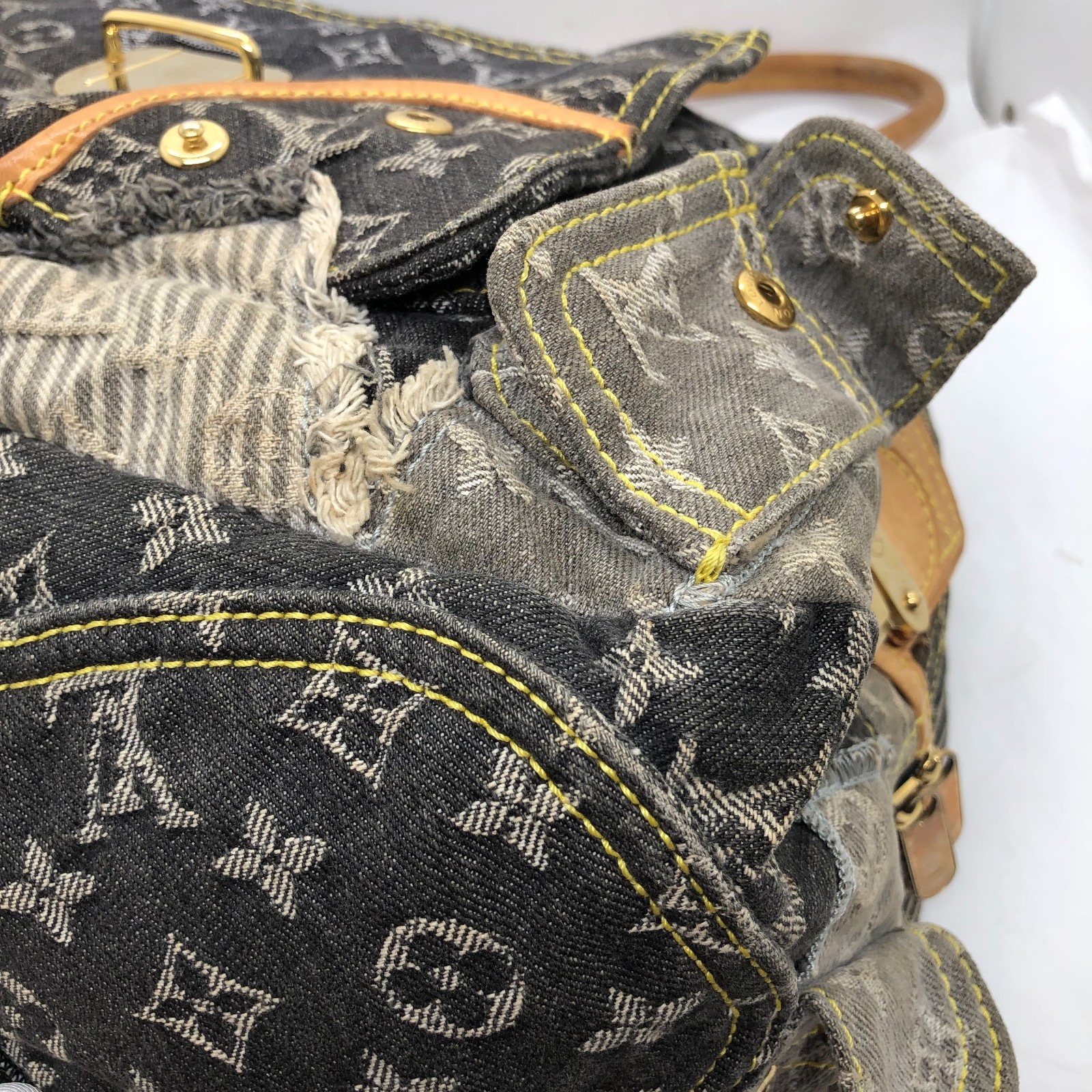 LOUIS VUITTON Monogram Denim Patchwork Speedy Bag… - image 16