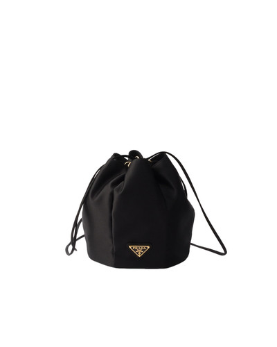 PRADA $1550 Black Satin Mini Bucket Bag New & Authentic