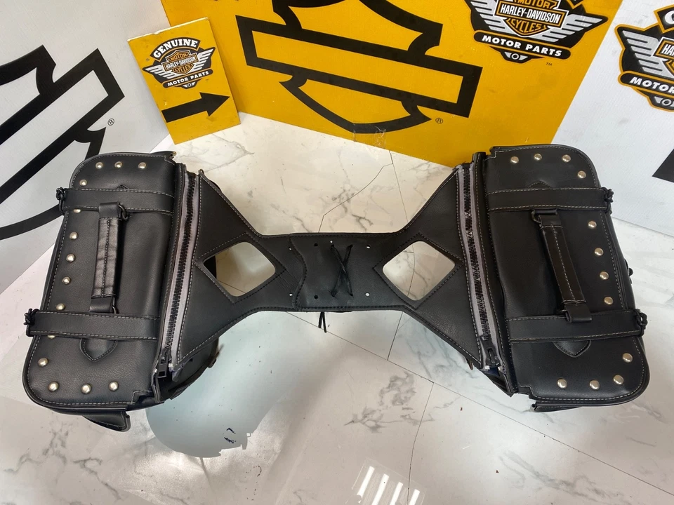 Alforjas Harley Honda Yamaha Suzuki 13"x12"x6" estilo vintage Foto 4 de 4