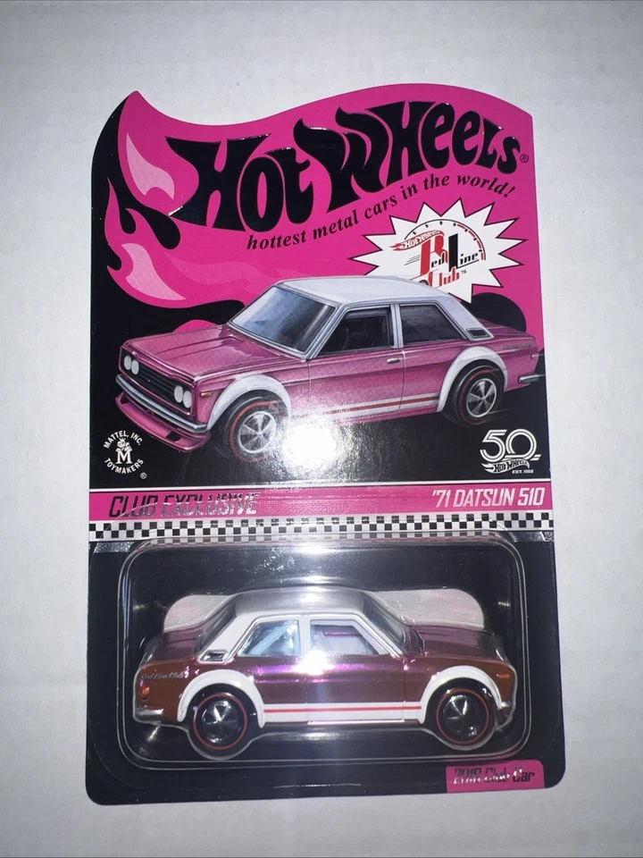 Hot Wheels RLC 2018 Collectors Nationals Pink Party 71 Datsun 510 Foto 4 de 4
