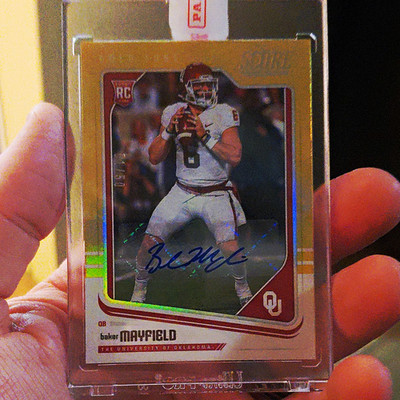 Panini 2018 Score Baker Mayfield RC Rookies Gold Zone #351 1/50 Oklahoma