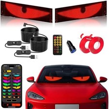 2PCS Devil Eyes Light for Cars,Programmable LED Eyes for Car,14.72in 3.62in,Flex