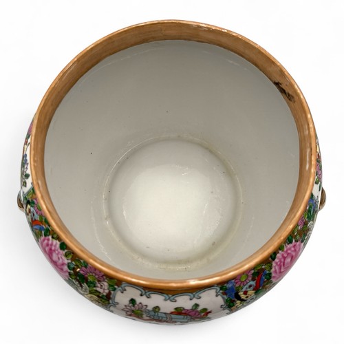 Qianlong Chinese Famille Rose Vaso Zenzero con Coperchio Dipinto a Mano Foo Dog Manico - Foto 7 di 15