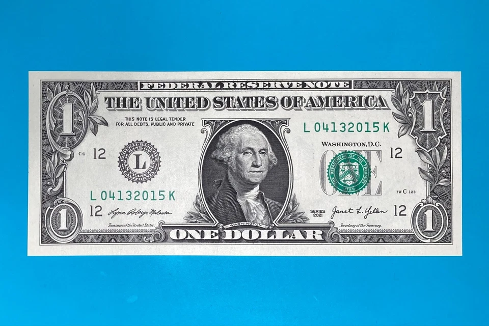 April 13, 2015 (L 04132015 K) BIRTHDAY ANNIVERSARY $1 One Dollar Bill *UNC* - Image 2 of 4