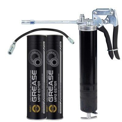 Mehrzweckfett Fett Lithium MP-2 8102 Schmierfett MANNOL 2 X 400 g + Fettpresse