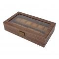 Watch Box Organizer 12 Compartment Holzmaserung Luxus Display-Aufbewahrungsb GOD