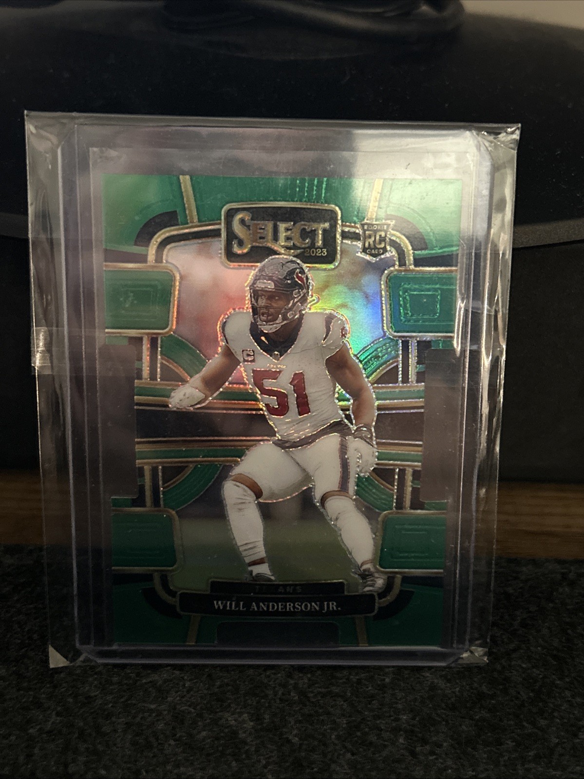 2023 Panini Select Concourse Will Anderson #40 Green Prizm Die-Cut /5 (RC)