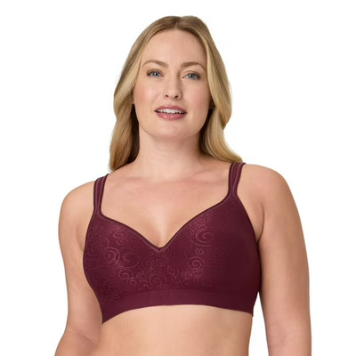 Bali Comfort Revolution Wireless Bra 3463 Color: Midnight Rouge Swirl 36C