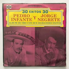 PEDRO INFANTE Y JORGE NEGRETE - LOS INMORTALES - 1985 MEXICAN DOUBLE LP