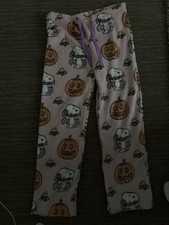 Peanuts Snoopy Glow in the Dark Halloween Pajamas Set Size Small