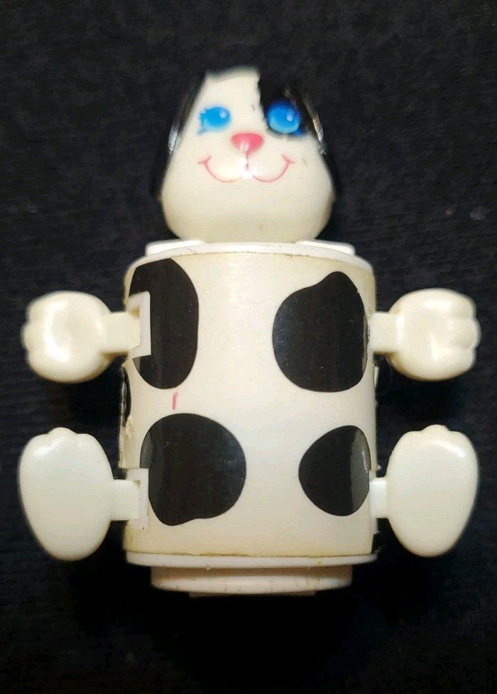 De colección 1985 Sweet Secrets Cachorro Dálmata Blanco y Negro Galoob