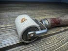 Vintage Wallpaper Seam Roller Linoleum Roller Wooden Handle Tool — photo 2