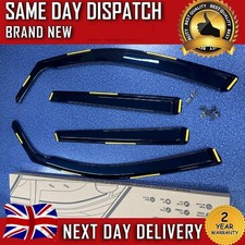 For VW Touareg MK2 2010-2018 5 Door SUV Wind Deflectors 4pc Tinted with Clips
