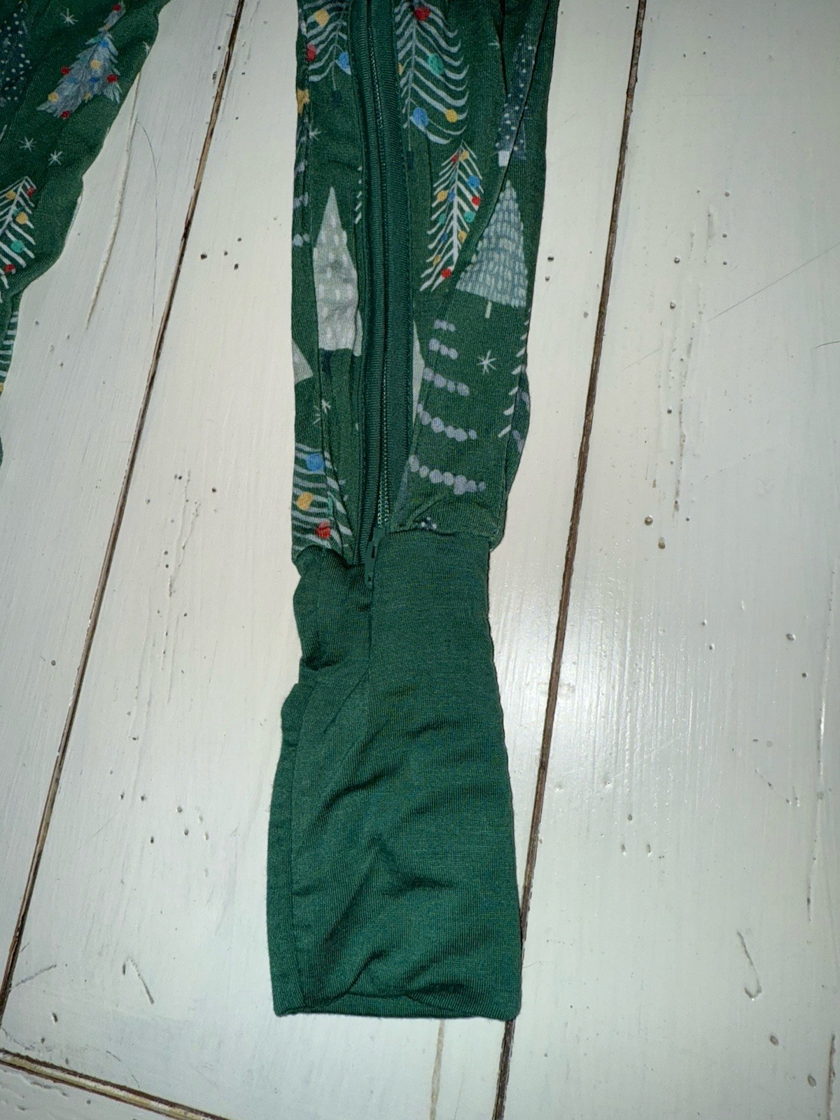 18-24 M Little Sleepies Twinkling Trees Christmas 1-pc Convertible Zippy Pajamas