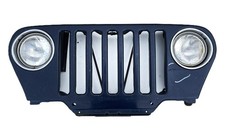 Jeep Tj Grill Headlights 98-06 Patriot Blue Grille Wrangler Free Shipping