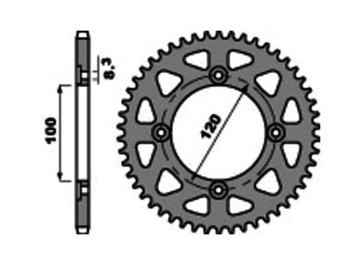 PBR Standard-Stahlkrone 4453 - PASO 420