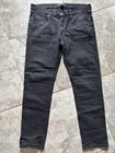 Forever 21 Skinny Jeans Mens 36 X 32 Black Charcoal Wash Stretch Denim USED 90’s — photo 1