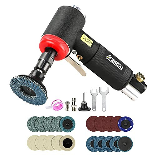 Mini Air Angle Die Grinder Kit, 1/4" Right Angle Air Die Grinder with 3mm & 6mm - Picture 1 of 5