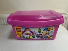 Lego Pink Brick Box Storage Tub  Lego Creator 5560 Box Only