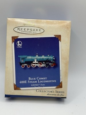 2002 Hallmark Ornament Blue Comet 400E Steam Locomotive Lionel Train Series #7
