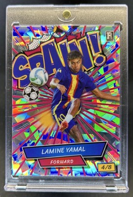 2024 Wild Card Comix Lamine Yamal Crystal Silver Pink Rookie RC #4/8